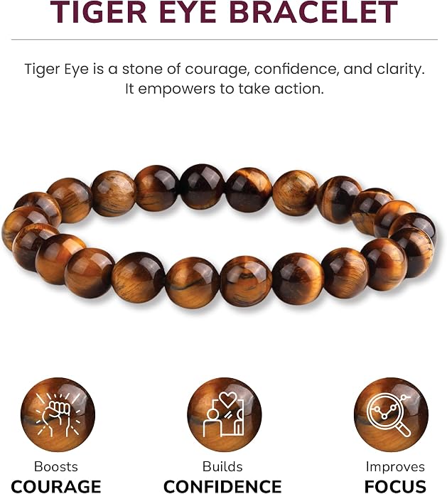 Crystal Vibe - Healing Crystal Bracelet for Women & Men | Natural Gemstone Bead Bracelet | Adjustable Handmade Energy Stone Bracelet | Bracelet for Meditation, Yoga & Daily Wear | Multiple Types