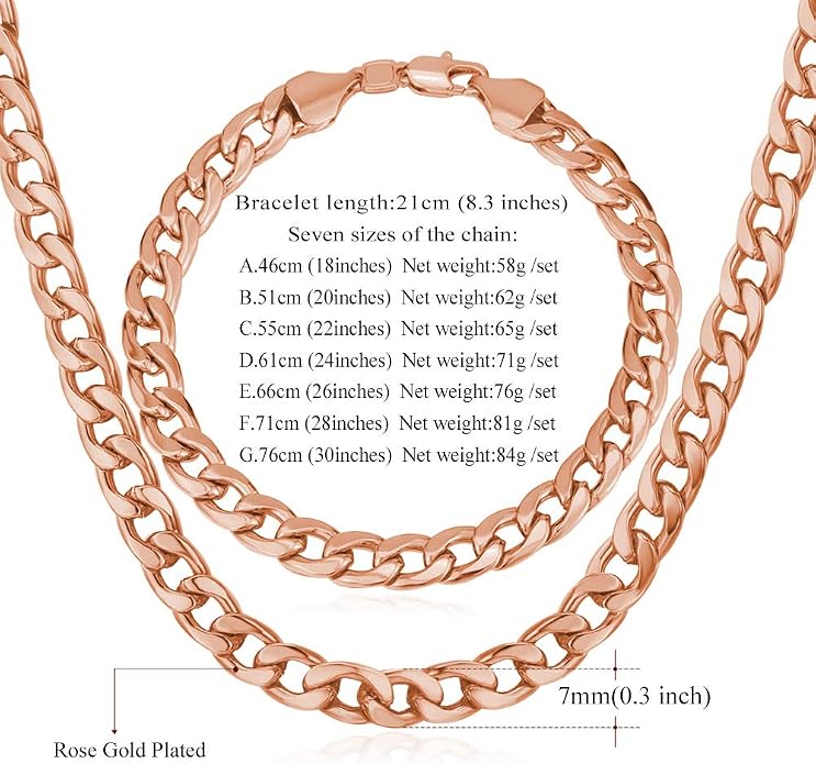 U7 Cuban Link Chain for Men Women Stainless Steel Curb Necklace, 7/9/12/15 MM Chunky Chain Silver/Gold/Black Mens Hip Hop Jewelry 18''-30''