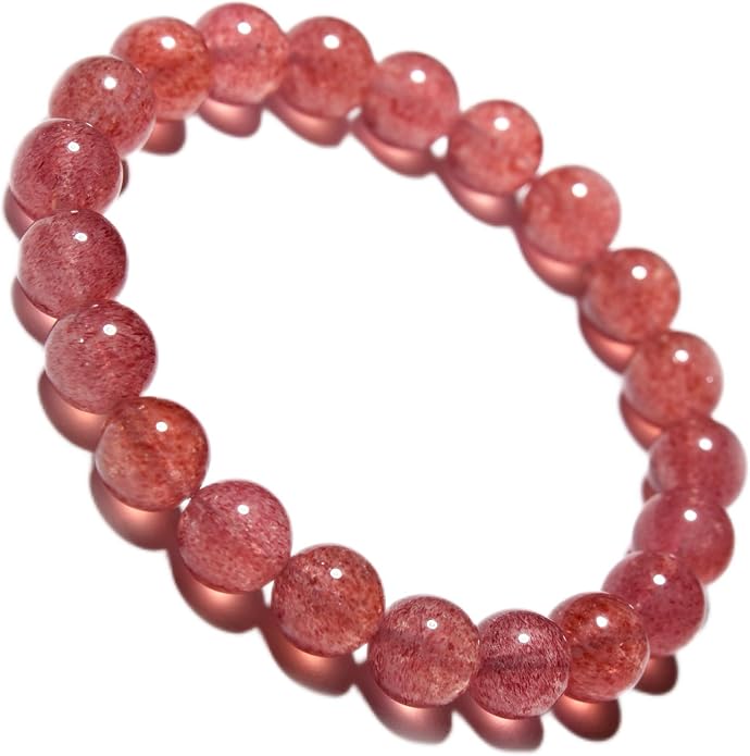 ILLUMINIA 5A Grade Natural Crystal Gemstone Bracelet | Healing Energy Charged Quartz Stone Bead | Handcrafted Stretch Bracelet for Women Men Teens