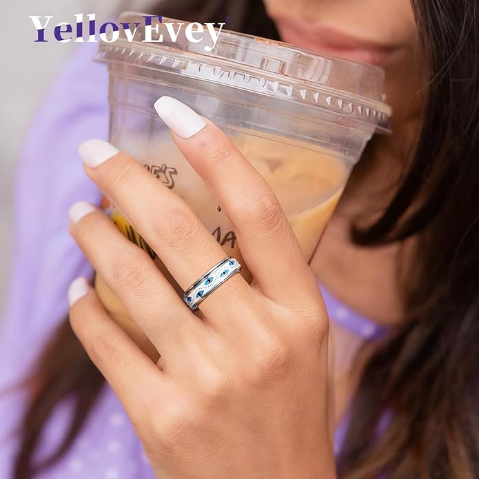 Evil Eye Fidget Ring for Women - Anxiety Relief Spinner Jewelry,18K Gold Plated Stainless Steel Turkish Ojo Turco Protection Rings Gift for Adults