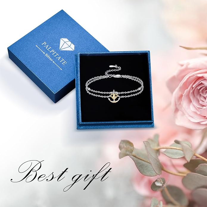 Palpitate Anchor/Infinity/Mermaid Anklets Nautical Ankle Bracelet 925 Sterling Silver Elegance Anklets Jewelry Christmas Gifts for Women