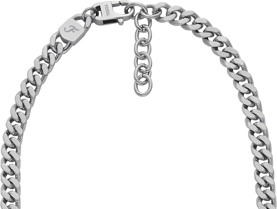 Fossil Men's Stainless Steel or Leather Necklace for Men