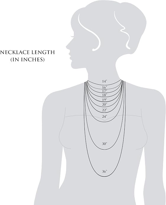 Sterling Silver Chain Necklace for Women - 1mm Tarnish Resistant, Non-Migrating Clasp - Italian Made - 925 Sterling Silver, 14" - 36