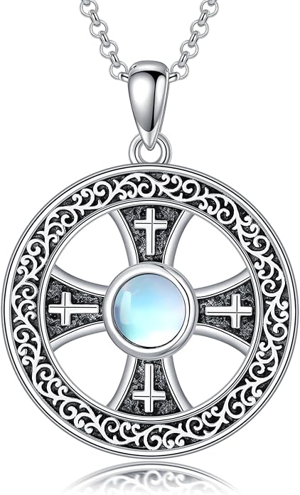 Cross Necklace for Women 925 Sterling Silver Crucifix Pendant Christian Cross Jewelry for Women Men