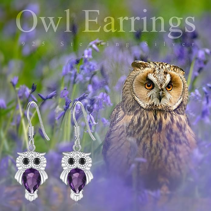 Butterfly/Cardinal/Rabbit/Frog/Turtle/Dragonfly/Flamingo/Mermaid/Hummingbird/Robin/Raven/Owl/Whale/Cat Earrings S925 Sterling Silver Animal Jewelry Gifts for Birthday Christmas