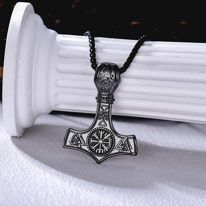 Viking Necklace for Men 925 Sterling Silver Viking Norse Pagan Jewelry Gifts for Women
