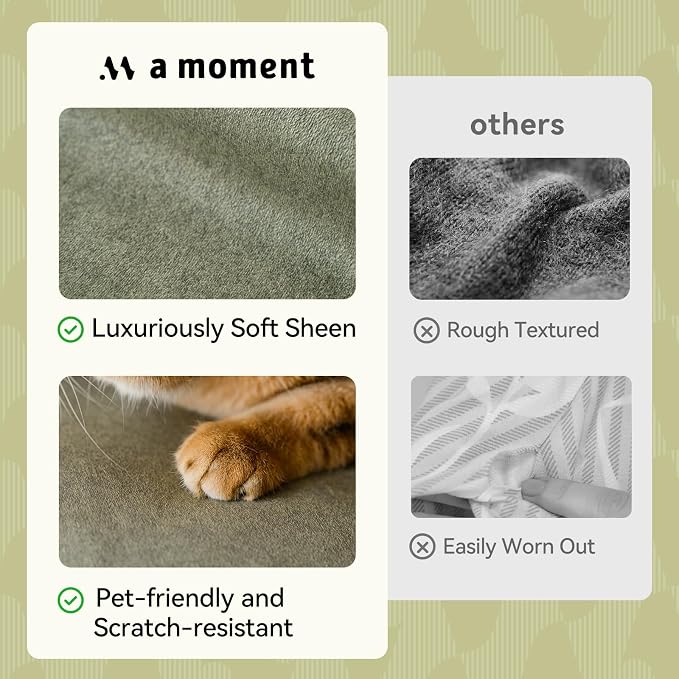 a moment Waterproof Throw Pillow Covers Set of 4,16x16 Inch Outdoor Stain Resistant Pet Friendly Pillowcases Cushion Covers for Patio Sofa and Living Room,Green