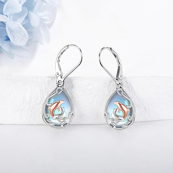 Silver Earrings for Women Sterling Silver Filigree Earrings Teardrop Dangle Drop Filigree Jewelry Gift for Women Mother Mom