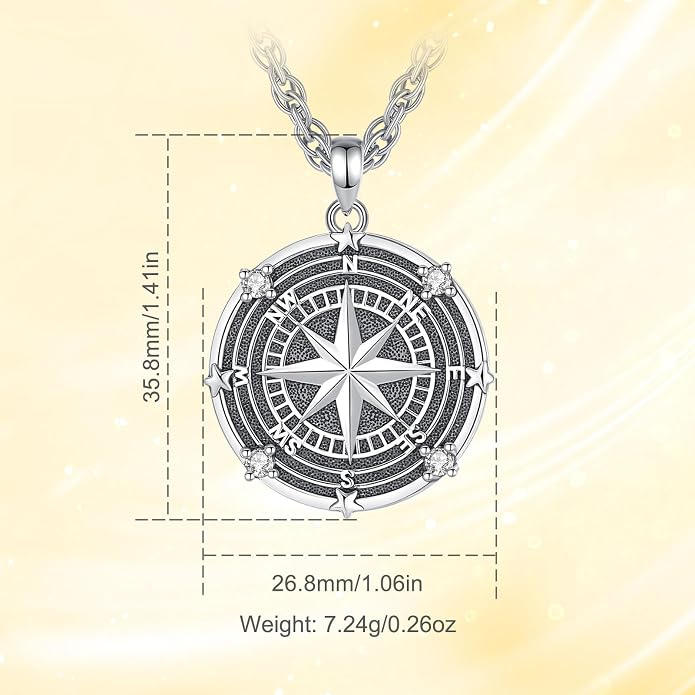 INFUSEU Mythology Pendant Necklaces for Men, Viking Norse Mjolnir Egyptian Anubis Ankh, 22-24 Inch Chain