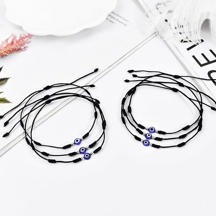BOCHOI Evil Eye Bracelet for Women Good Luck String Bracelet Kabbalah Protection Friendship Wish Bracelet Jewelry for Girls Girlfriend Wife Mother Daughter
