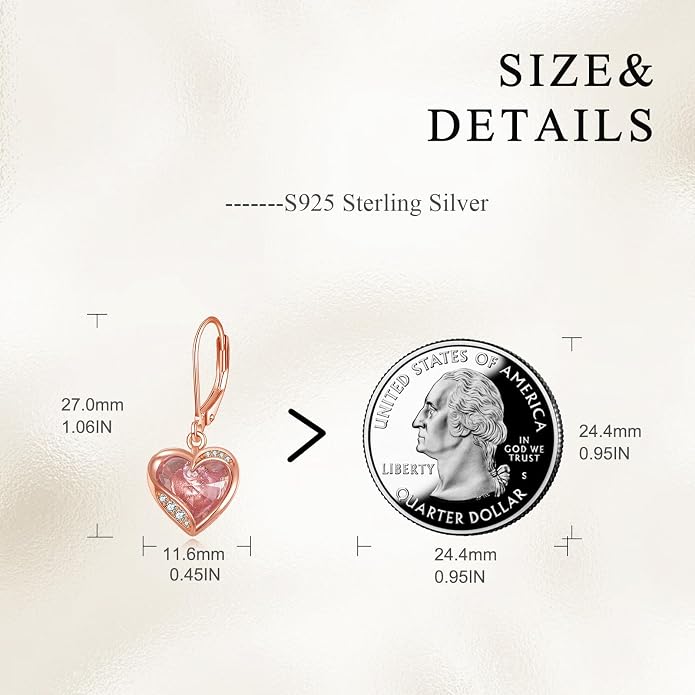 AOBOCO Teardrop Dangle Earrings for Women 925 Sterling Silver Moonstone Flower Filigree Leverback Jewelry Birthday