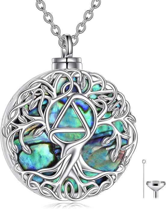 YFN Tree of Life Necklace Sterling Silver Celtic Knot Tree Pendant Jewelry Gifts for Women Men