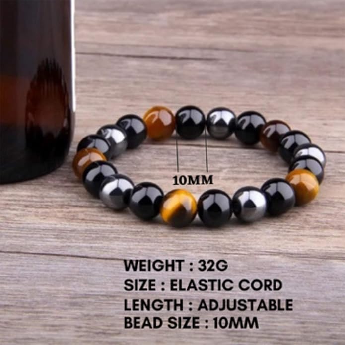 Crystal Vibe - Healing Crystal Bracelet for Women & Men | Natural Gemstone Bead Bracelet | Adjustable Handmade Energy Stone Bracelet | Bracelet for Meditation, Yoga & Daily Wear | Multiple Types