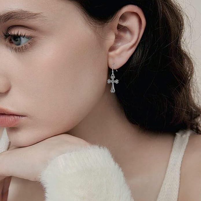 Vito 925 Sterling Silver Teardrop Earrings for Women, Moonstone Turquoise Drop Dangle Earrings Cat Snake Turtle Tree of Life Leverback Earrings Boho Jewelry Gift for Mom Wife