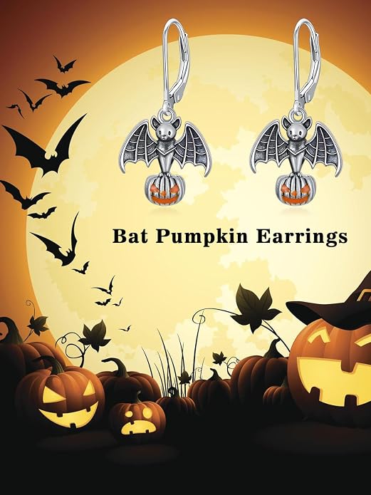 Animal/Leaf/Gothic Dangle Earrings 925 Sterling Silver Animal/Leaf/Gothic Dangle Drop Earrings Easter/Halloween/Christmas Jewelry Gifts for Women Her