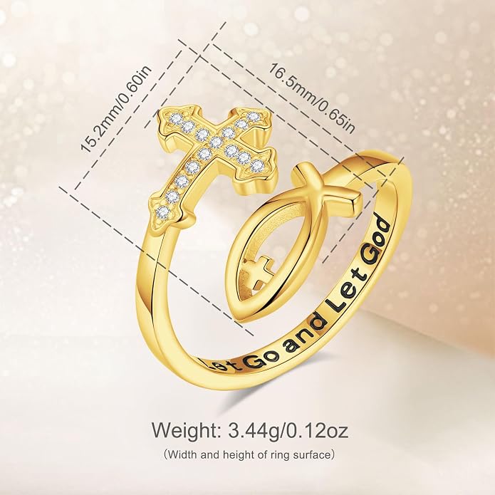 Vito 925 Sterling Silver Adjustable Open Spoon Ring for Women Men, Lotus Sunflower Snake Spoon Band Rings Feather Hug Witches Knot Inspirational Jewelry Gift for Wife