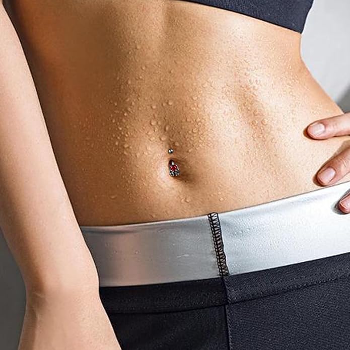 Sun/Skeleton Hand Belly Button Ring S925 Sterling Silver Belly Button Ring Gift For Women Birthday Gift