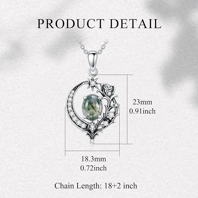 PELOVNY Celtic Knot Necklaces for Women 925 Sterling Silver Gemstone/Birthstone Teardrop Infinity Necklace Irish Celtic Pendant Jewelry Gifts for Mom Daughter Wife
