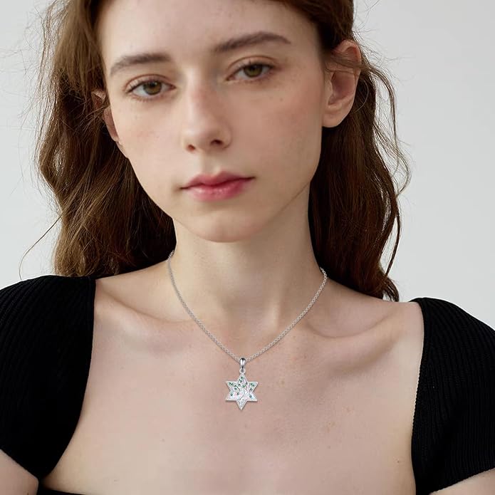 ONEFINITY Tree of Life Necklace 925 Sterling Silver Abalone Shell Celtic Knot Pendant Necklace for Women Jewelry