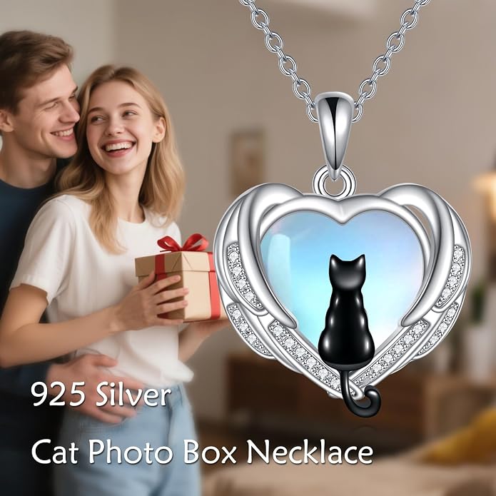 POPLYKE Sterling Silver Gemstone Teardrop Pendant Necklace Crystal Jewelry for Women