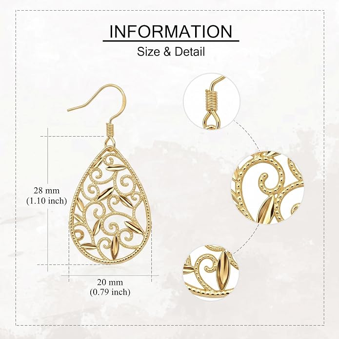 Teacup/Claddagh/Lilith/Book Cat/Star/French Horn/Horse Shoe/Filigree dangle earrings Cute Earrings Jewelry for Women