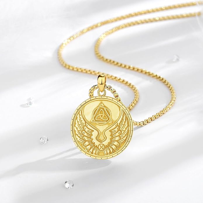 AEONSLOVE Tetragrammaton De Plata 925 Sterling Silver Tetragrammaton Necklace/Metatron Cube Pendant Amuleto De Proteccion Gifts for Women Men