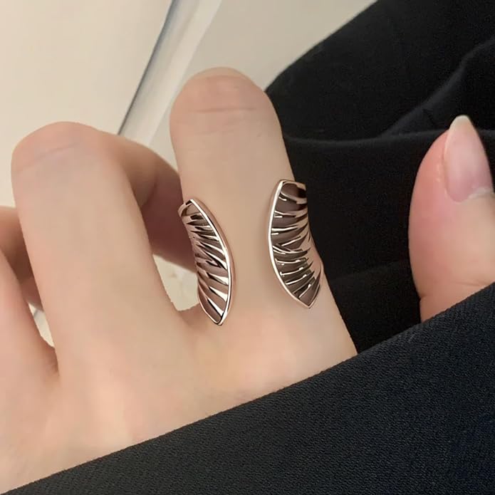 925 Sterling Silver Ring Minimalist Adjustable Rings Band Handmade Rings for Women Girls