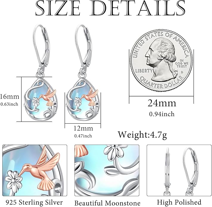 Aniu Tree of Life Earrings for Women Turquoise Malachite Teardrop Dangle Earrings for Women Sterling Silver Anniversary Birthday Drop Dangle Earrings Jewelry Gifts