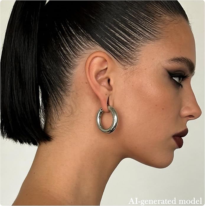 20G-2G ASTM F136 Titanium Septum Nose Rings Hoops Hinged Clicker Segment Septum Lip Nipple Ring Cartilage Tragus Helix Sleeper Earrings Piercing Jewelry for Women Men 6mm-19mm