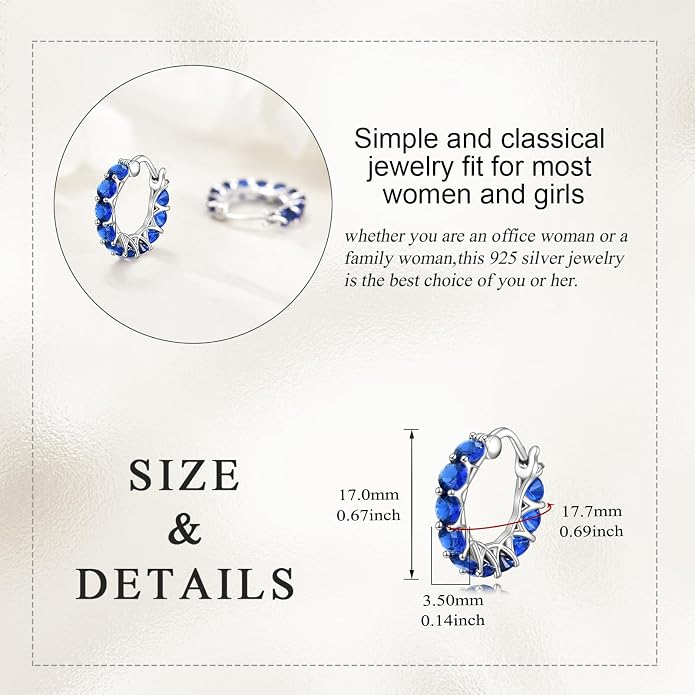 Sterling Silver Hoop Earrings Small Hoop Sun/Leaf/Triangle Huggie Earrings for Women Hypoallergenic