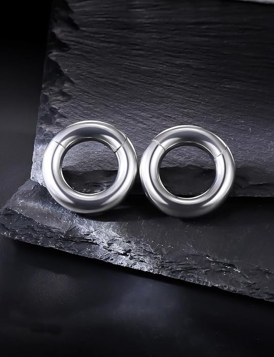 20G 18G 16G 14G 12G 10G 8G 6G 4G 2G Nose Rings Hoops Astm F136 Titanium Clicker Septum Lip Ring Tragus Helix Daith Rook Conch Snug Cartilage Lobe Earrings Hoop Piercing Jewelry For Women Men