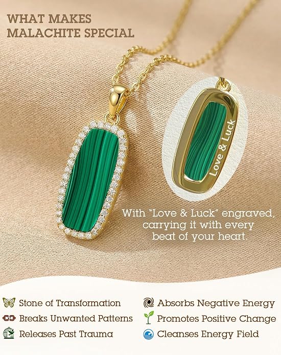 Natural Gemstone New Beginnings Birthday Graduation Gifts 925 Silver Jewelry Plated with 18K Gold Protection Necklace for Women