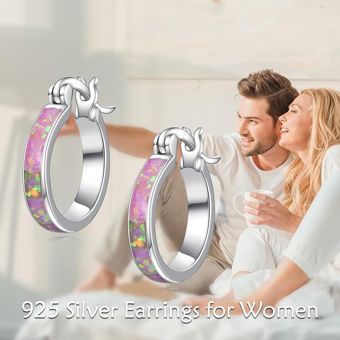 Sterling Silver Hoop Earrings Small Hoop Sun/Leaf/Triangle Huggie Earrings for Women Hypoallergenic