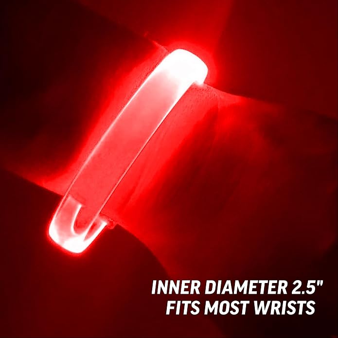 12 Magic Band Pack | Glow in The Dark | Flashing Light up for Concerts | Running Lights for Runners | Glow in The Dark Bracelets | Led Bracelet