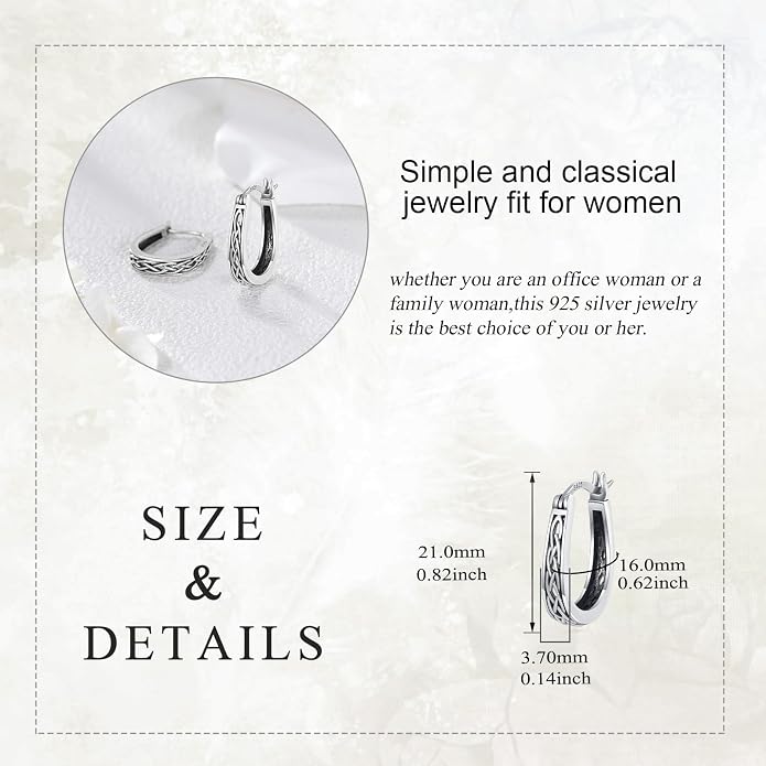Sterling Silver Hoop Earrings Small Hoop Sun/Leaf/Triangle Huggie Earrings for Women Hypoallergenic
