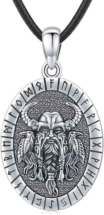 Eusense Viking Jewelry for Men Women Sterling Silver 925 Mjolnir Thors Hammer Pendant Celtic Cross Necklace Wolf Odin Raven Freya Goddess Norse Pagan Compass Vegvisir Yggdrasil Nordic Viking Necklaces Gifts