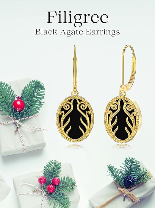 Dorunmo 925 Sterling Silver Western Dangle Earrings for Women Bohemian Earrings Hypoallergenic Christmas Jewelry Gifts for Women
