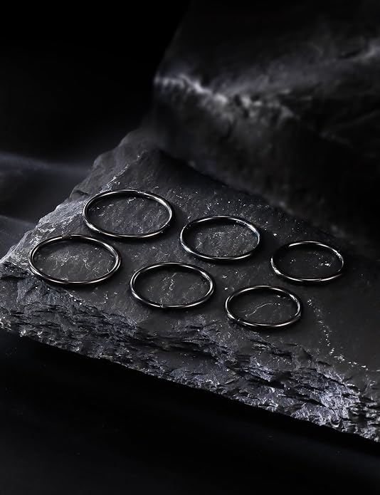 20G 18G 16G 14G 12G 10G 8G 6G 4G 2G Nose Rings Hoops 316l Surgical Steel Clicker Septum Lip Ring Tragus Helix Daith Rook Conch Snug Cartilage Lobe Earrings Hoop Piercing Jewelry For Women Men