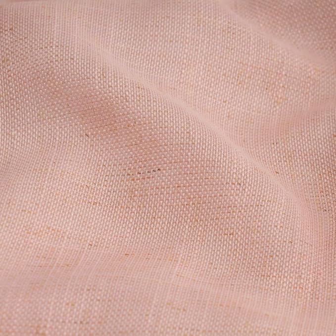 CAPALOCA Pinch Pleated Curtains Blackout, Linen Blackout Curtains 108 inches Long 2 Panels Set for Bedroom, Thermal Insulated Pinch Pleated Drapes for Living Room, 40"W x 108"L (Pack of 2), Blush Pink
