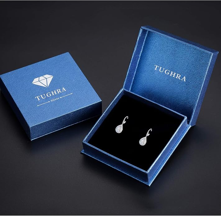 Trendy Dangle Earrings for Women Teen Girls Sterling Silver 12 Birthstone Earrings Minimalist Hypoallergenic Earrings for Sensitive Ears Jewelry Gifts