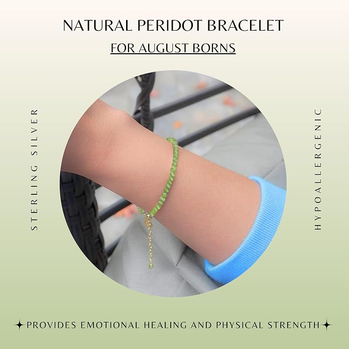 Faceted Bracelet for Women, Certified 925 Sterling Silver with 18K Gold Vermeil Healing Crystal Bracelets for Women - Crystals and Healing Stone Bracelet Women Jewelry for Gift