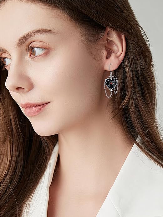 Animal/Leaf/Gothic Dangle Earrings 925 Sterling Silver Animal/Leaf/Gothic Dangle Drop Earrings Easter/Halloween/Christmas Jewelry Gifts for Women Her
