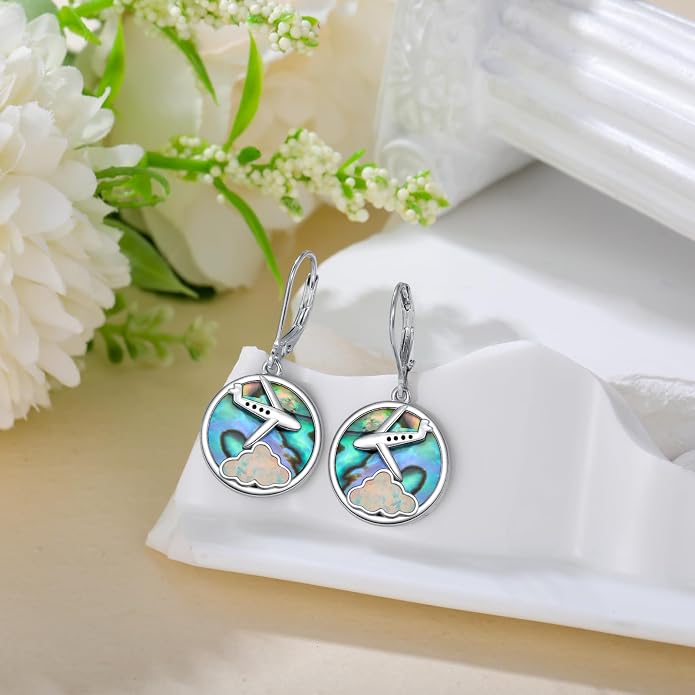 Birthstone Tree of Life Earrings for Women 925 Sterling Silver Life Tree Dangle Earrings Jewelry Gifts