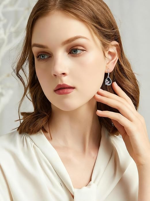 Dorunmo 925 Sterling Silver Western Dangle Earrings for Women Bohemian Earrings Hypoallergenic Christmas Jewelry Gifts for Women
