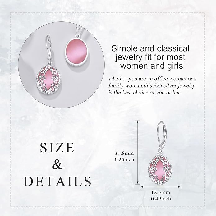 Teardrop Earrings Sterling Silver Filigree Irish Celtic Teardrop Drop Earrings Jewelry Gifts For Women