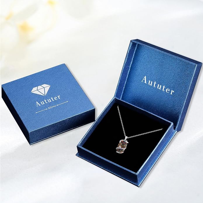 Bar Opal Leaf Necklace For Women S925 Sterling Silver White Opal Pendant with Leaf Charm Bar Pendant Jewelry Gift For Mom Daughter Wife