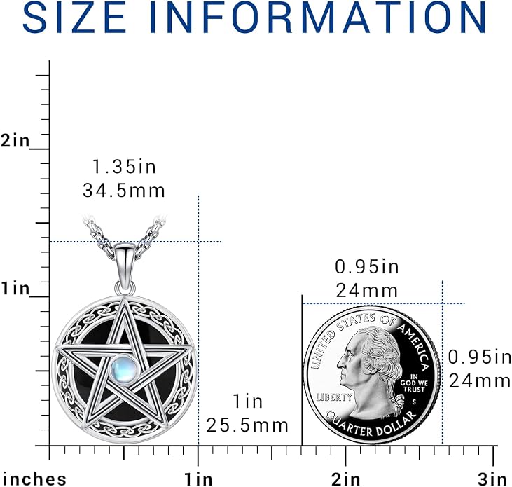 Witchy Jewelry for Women Men Nudo De Bruja Plata 925 Original Witches Knot Necklace Tetragrammaton Hecate Necklace Lilith Necklace Pentagram Necklace Cat Necklace Triple Moon Goddess Pendant Necklace