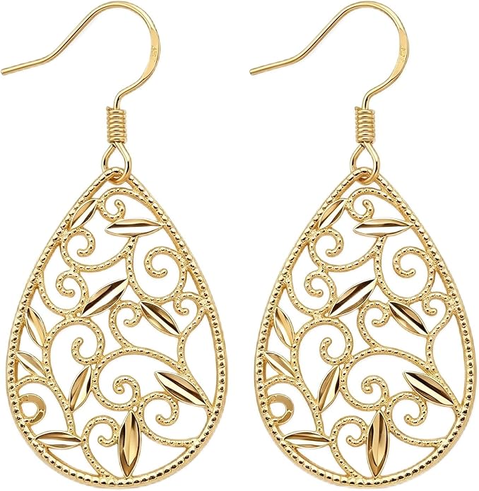 Teacup/Claddagh/Lilith/Book Cat/Star/French Horn/Horse Shoe/Filigree dangle earrings Cute Earrings Jewelry for Women