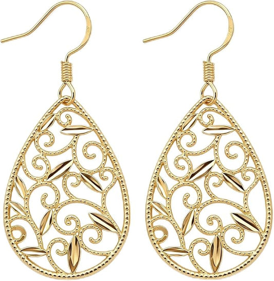Teacup/Claddagh/Lilith/Book Cat/Star/French Horn/Horse Shoe/Filigree dangle earrings Cute Earrings Jewelry for Women