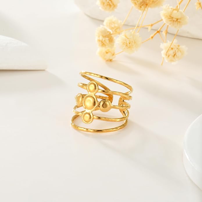Women's Stackable Open Ring Thick Statement Ring Simple Stackable Ring Women's Jewelry Gifts